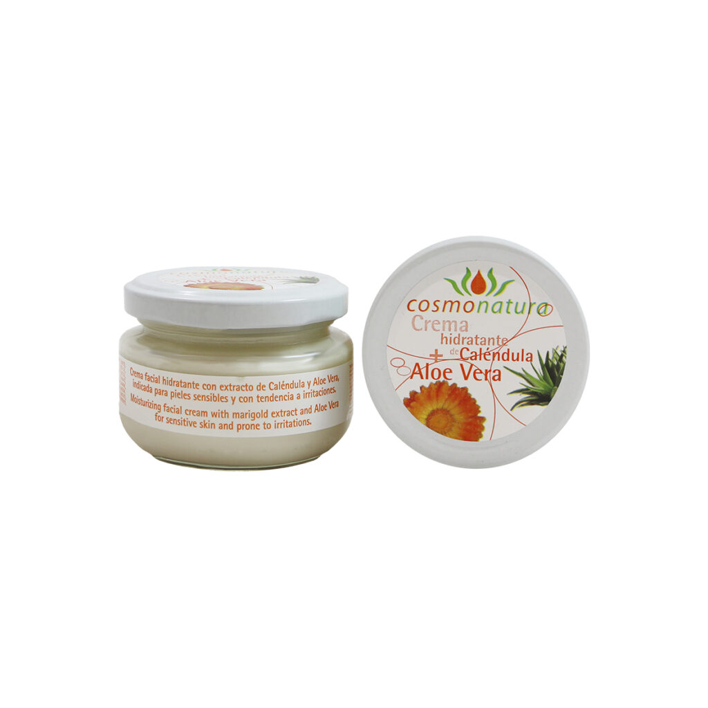crema hidratante de calendula y aloe vera