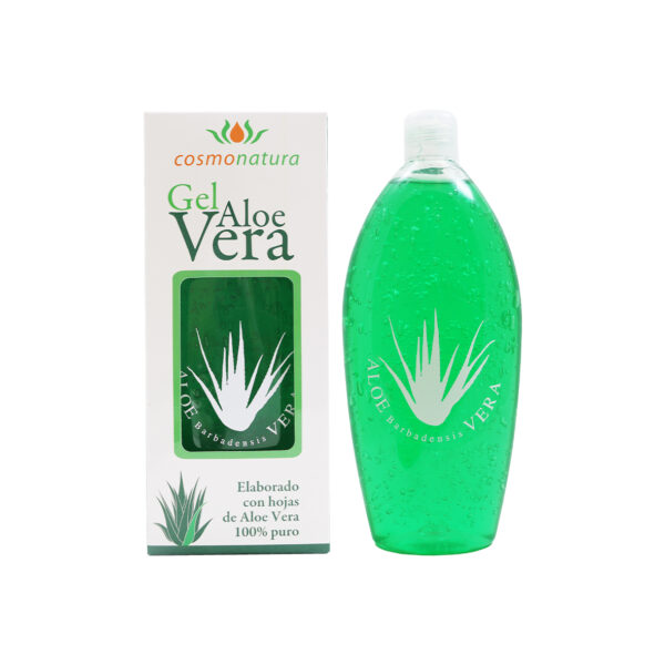 Gel aloe vera elaborado con hojas 100% aloe vera