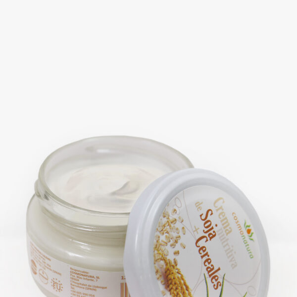 Crema nutritiva con extracto de soja, cereales y aloe vera