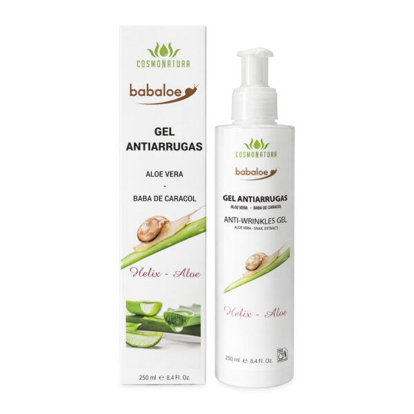 Gel antiarrugas con aloe vera y baba de caracol