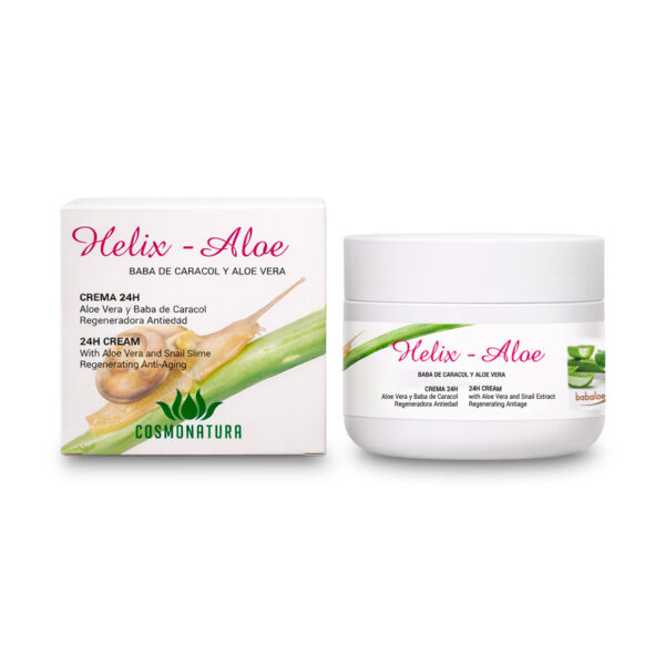 Helix-aloe crema 24H con aloe vera y baba de caracol