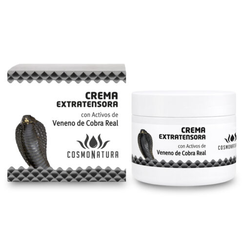 Crema extratensora con activos de veneno de cobra real