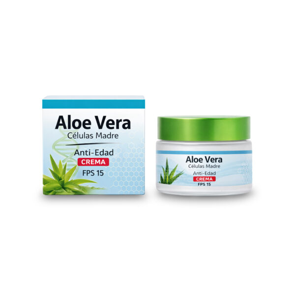 Crema antiedad células madre de aloe vera FPS 15