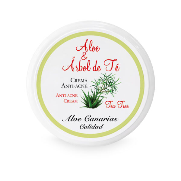 Crema aloe vera y árbol de té anti-acné