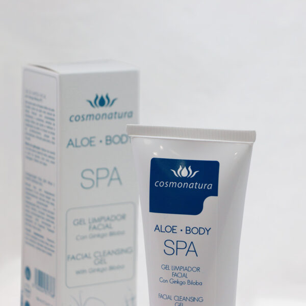 Aloe Body spa gel limpiador facial con ginkgo biloba