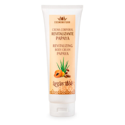 Crema corporal revitalizante con argán y papaya