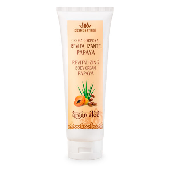 Crema corporal revitalizante con argán y papaya