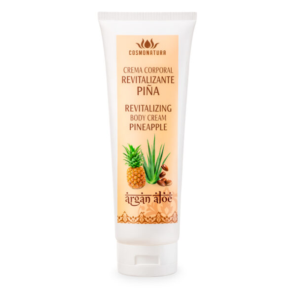 Crema corporal revitalizante con argán y piña