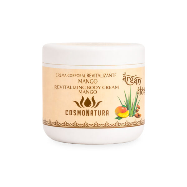 Crema corporal revitalizante con argán y mango